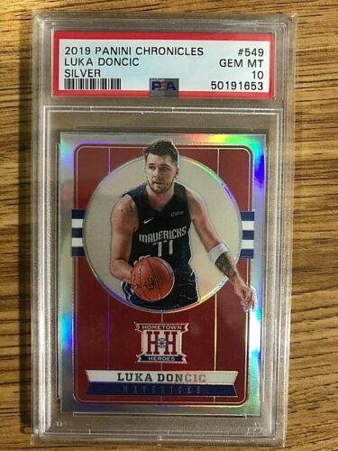 2019-20 Panini Chronicles Silver #549 Luka Doncic/Hometown Heroes Optic PSA 10 - Picture 1 of 2