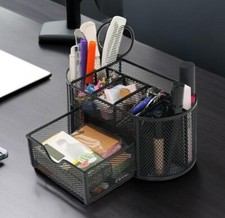 Desk Organizers and Accessories Pen Holder 8 Compartments 4"D x 4"W x 9"H