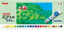 Pentel F Watercolor Laminated Tubes 24 Colors WFR-24