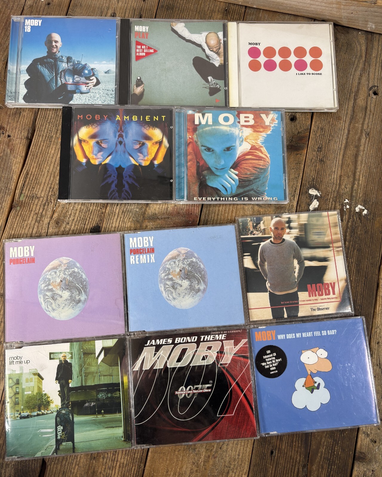 Moby CD Album (x5) & Single (x6) Bundle/Job Lot/Collection ~ Vintage Downtempo