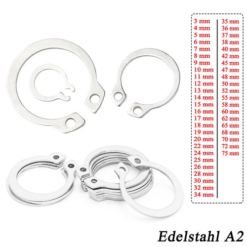 Anello Elastico Di Sicurezza Per Fori (Seeger Interno) M42 - VITI SEGINT042 - Spagnuolo S.R.L - Foto 4