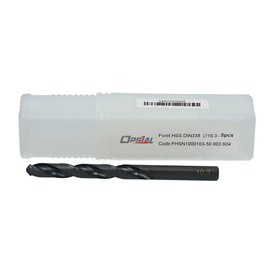 Opsial 50003604 Twist Drill HSS DIN 338 10.3MM New NFP (5pcs)