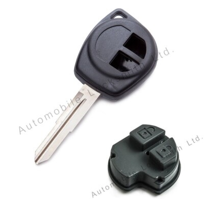 5 pz/10 pz 2 pulsanti chiave a distanza Shell per Suzuki Grand Vara Swift Ignis chiave auto Blanks Case + pulsante pad in gomma  34