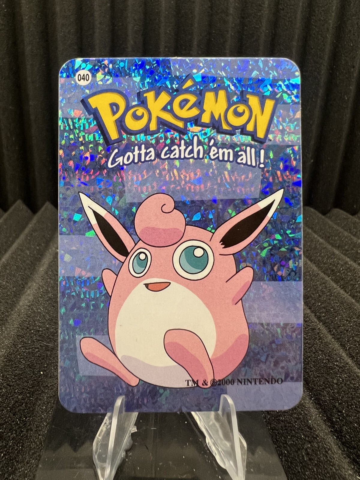 Wigglytuff #40 - Vintage Vending Machine Prism Sticker 2000 - Pokemon Card