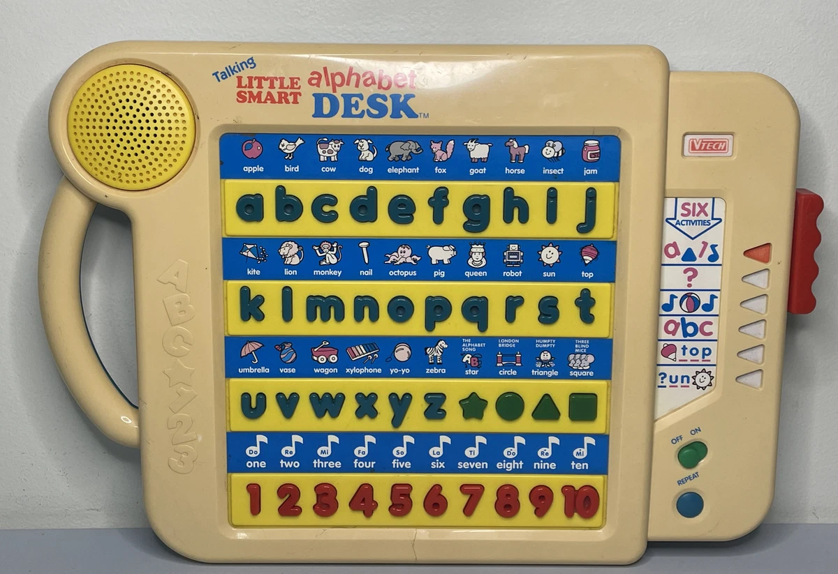 VTech Talking Little Smart Alphabet Desk Educational Learning Toy 1992