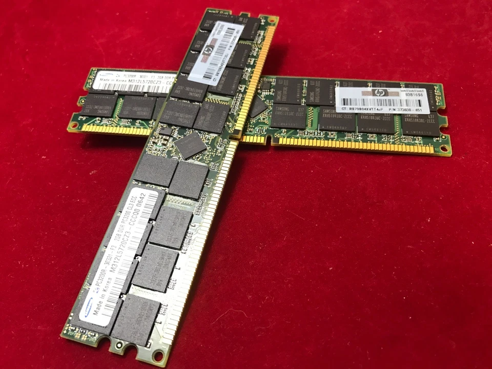 HP 4GB 2X2GB Memory 379300-B21 373030-051 reg pc3200 ddr sdram 373030-051 - Image 3 of 4