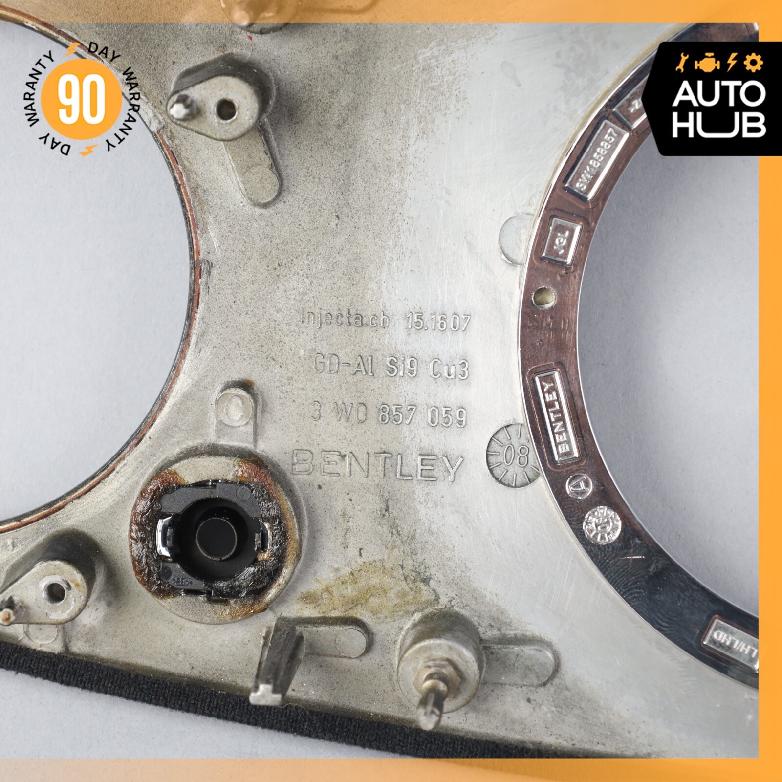 03-13 Bentley Continental GTC Speed GT Dash Panel Speedometer Bezel Trim OEM 83k