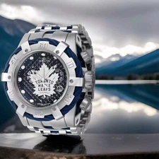 Invicta NHL Toronto Maple Leafs Swiss Ronda Z60 Caliber Men's Watch - 53mm,...