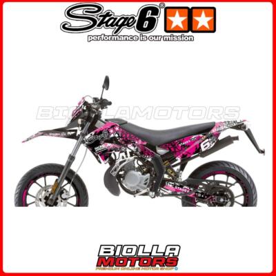 S6-059202/PK GRAFIK STAGE6 PINK/SCHWARZ GILERA RCR ENDURO 50 (AB 2011 D50B0)