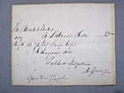 1837 Militia Recipt for 78 Infantry Forage Caps & 6 Dragoon Forage Caps