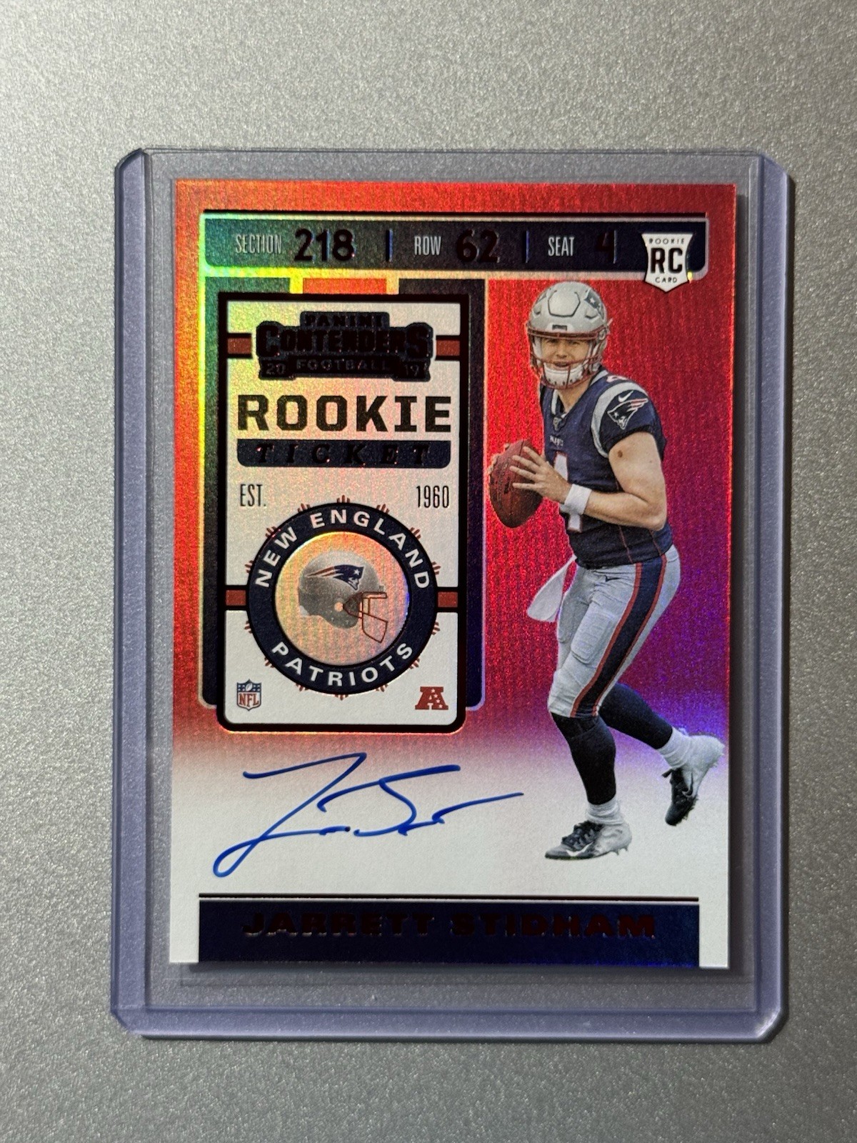 Jarrett Stidham Panini Contenders #122 Autograph