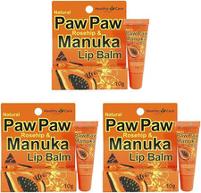 Paw Paw Rosehip and Manuka Honey Lip Balm - Hydrates and Protects Dry Lips with