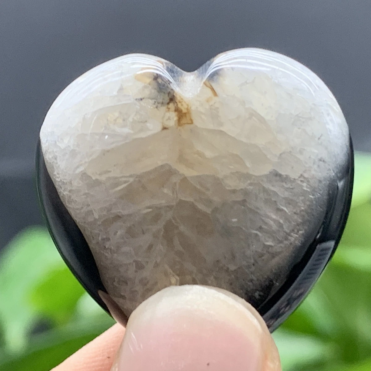 自然黑色缟玛瑙在收藏水晶| eBay