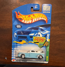 Hot Wheels '40 Ford 1940 Blue Diecast 1:64 Race & Win Online Limited Unopened