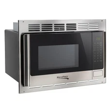 RecPro RV Microwave with Trim Kit | 1.0 Cu. Ft. | 900W | Direct Replacement f...