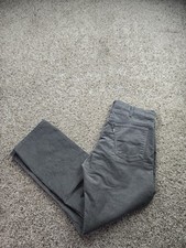 Vintage Levi's 519 Corduroy Pants Mens 36X30 Gray Straight Leg Cotton Casual 80s