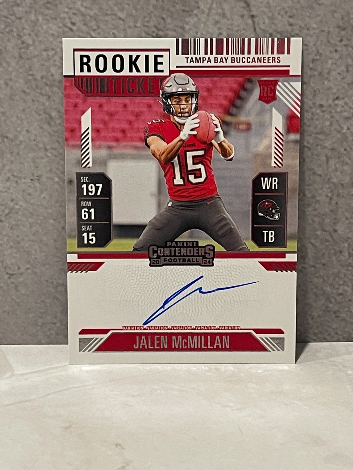 Jalen McMillan Panini Contenders #131 Autograph