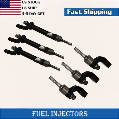 FUEL INJECTORS FOR AUDI Q7 VW CC PASSAT TOUAREG 3.6L V6 3PCS UPPER & 3PCS LOWER