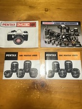 Vintage Camera booklets Pentax ME Super, Lenses and Accessories books