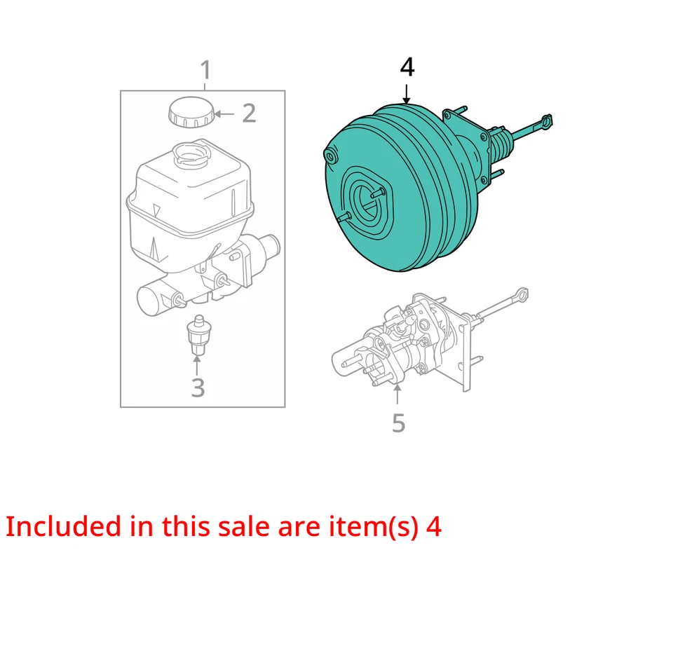 Ford F250 Super Duty 2009 potenciador de freno OEM 196 k millas - LKQ409686046 Foto 4 de 4