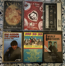 Lot of 6 Assorted Cassette Tapes