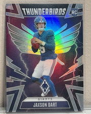 Panini Phoenix Jaxson Dart NY Giants Thunderbirds Rookie Silver Holo Prizm #38