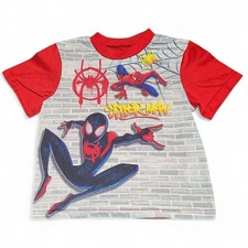 Marvel  Boys' Spider-Man Miles Morales and Peter Parker Pajama Top  Size 10