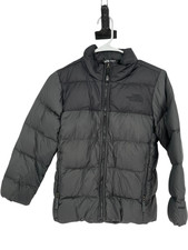 The North Face Puffer Jacket Boys Size 18/20 Black 550 Down Winter Coat Gorpcore