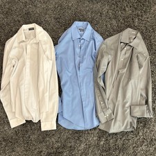 Lot of 3 Van Heusen Dress Long Sleeve Shirts 15 1/2 And 34/35