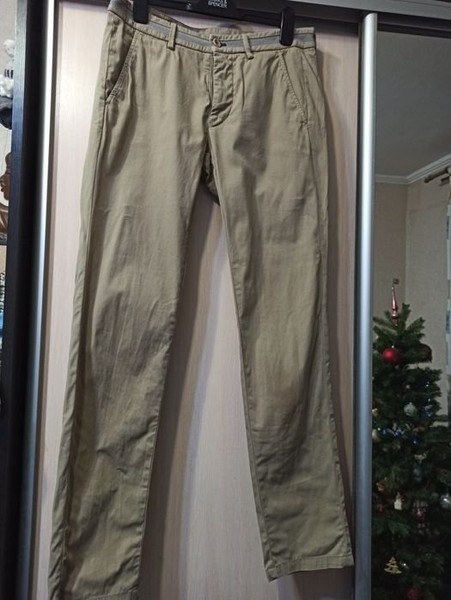 Men Mason's Trousers Beige 32