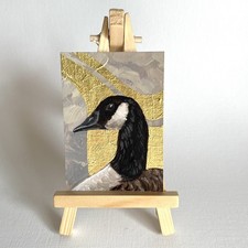 Canada Goose II - Original ACEO Acryl Gemälde von Dora Trenka 🇬🇧UK