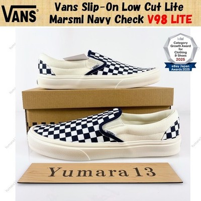 Vans Slip-On Low Cut Lite Marsml Navy Check V98 LITE Herren Gr.