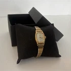 Vintage Timex Quartz Ladies Watch Gold Tone Stretch Band New Battery