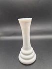 Vintage White Milk Glass Beehive Bud Vase Classic Wedding Simple Elegant Style