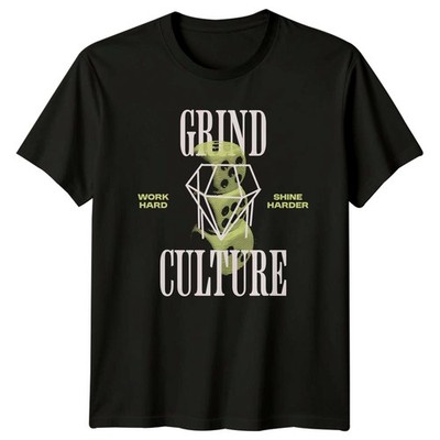 Grind Work Hard Shine Harder T-Shirt Hustle Culture Motivational