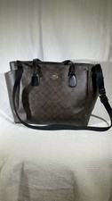 Coach Monogram Baby Diaper Bag in Signature Canvas Crossbody Tote MSRP 495