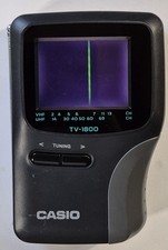 Vintage Casio TV-1800B Crystal Vision Portable LCD TV Batteries Not included