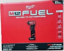 Milwaukee M12 14 Right Angle Die Grinder Fuel 2 Battery Kit 12v 3485-22 New Milwaukee M12 14 Right Angle Die Grinder Fuel 2 Battery Kit 12v 3485-22 New
