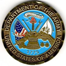 US Army Quartermaster Corps Challenge Coin Sustainer of Soldiers since 1775 flag