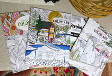 Color Art for Everyone Coloring Book Lot Of 4 Adults Paperback