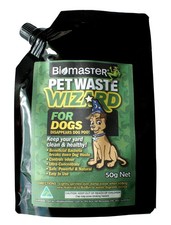 Pet Waste Wizard Digester 50g Spout Pack, Beneficial Enzymes to Break Down Pe...