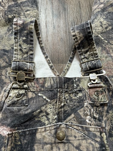CARHARTT Mossy Oak Camo Quilt Lined Bib Overalls Youth Size 14 EUC!!! - Picture 10 of 19