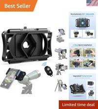 Upgraded Telescope Phone Adapter, Rotatable 360  Binocular Photo Adapter for ...