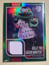 2026 Topps Celebration Wally The Green Monster Green Mascot Relic Card /99