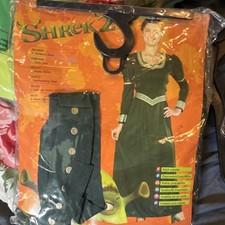DreamWorks Shrek 2 Princess Fiona Adult Costume Green Dress with Headband