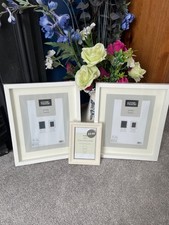 Picture frame bundle, new in wrapping 3 white picture frames.