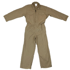 NSA Beige Workwear USA Unlined Coverall Overalls Boiler Suit Size XL