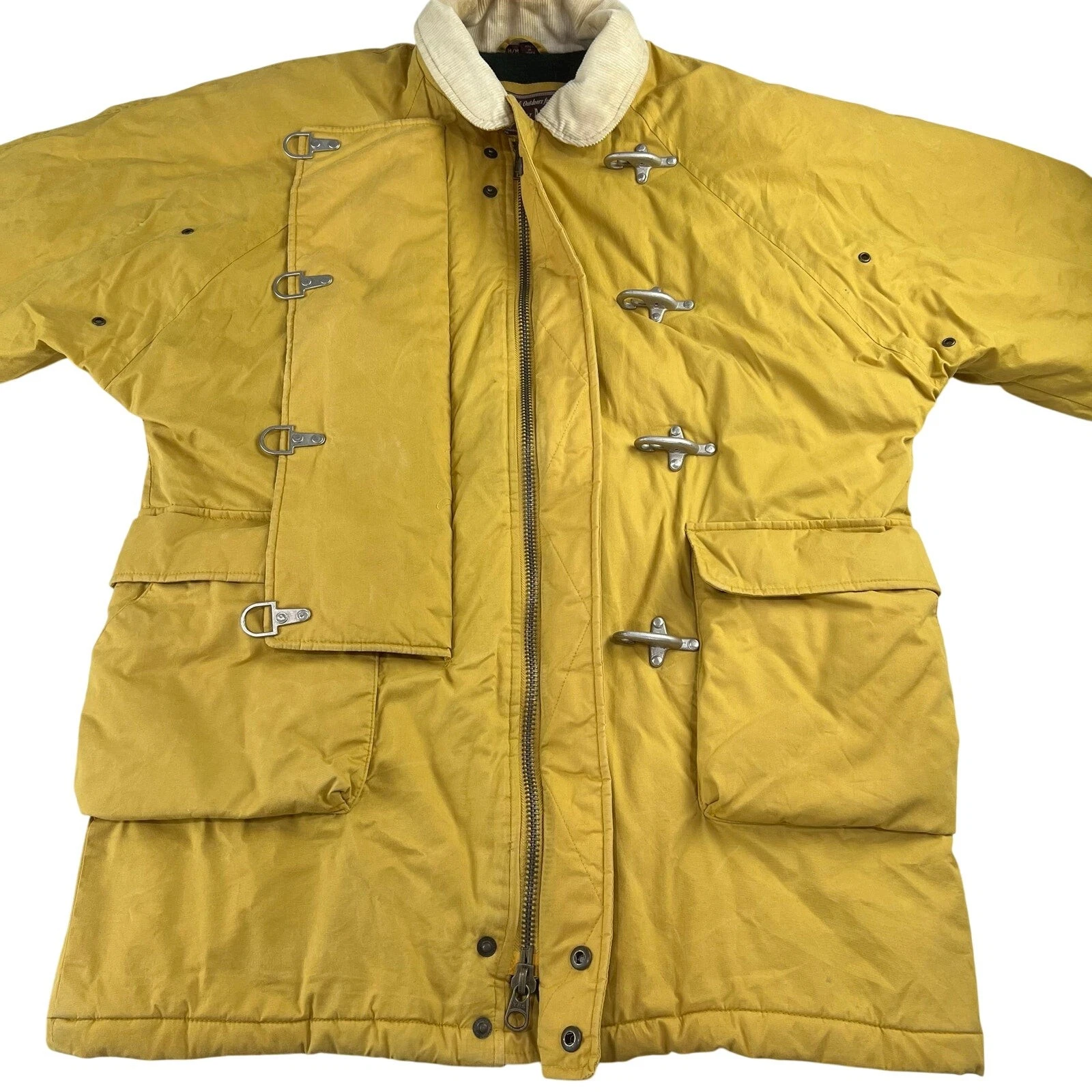 Andrew Marc Country & Outdoor Yellow Fireman Clasp Coat jacket Size Medium Men's image 3