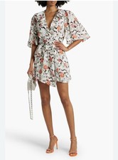 IRO Carlina Dress Ruffles 40 US Size 8  Silk Blend Mini Dress New MSRP$545