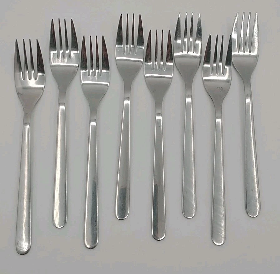 Conjunto de 8 garfos para salada de aço inoxidável Ikea FORNUFT - Imagem 3 de 4